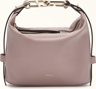 Furla Nuvola Borsa Mini Mauve Grigio Pelle Di Vitello Claris Lux Donna