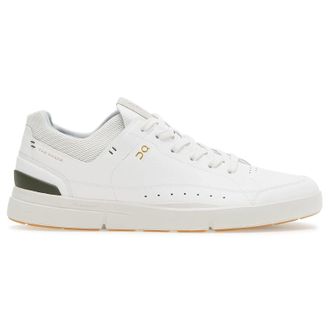 On The Roger Centre Court Synthetic Leather Mens Low Top Trainers - White Jungle - Size:UK 6.5
