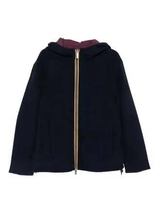 K-Way Blue Claudel Hooded Jacket
