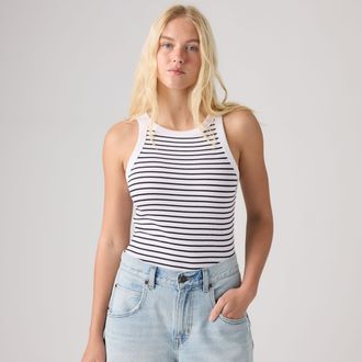 Levi's Essential Racer Tank Top - Womens - XS - White