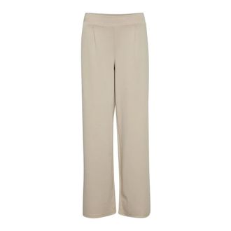 Ichi Ichi, Dames, Broeken, Beige, Maat: 2XL Viscose