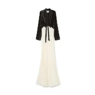 Forte_Forte Crush Velvet Chic Jurk met Lange Mouwen - Dames - Jurken - Zwart - Maat: M Velours