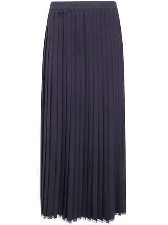 Twin-Set Pleated Skirt Plisse Long Skirt