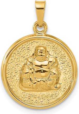 Diamond2Deal 14k Yellow Gold Hollow Buddha Charm Pendant