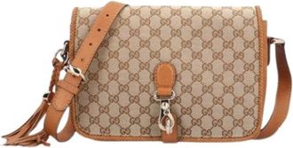 Gucci Pre-owned Vintage GG Canvas Schoudertas - Dames - Vintage Schoudertas - Beige - ONE Size - Vintage