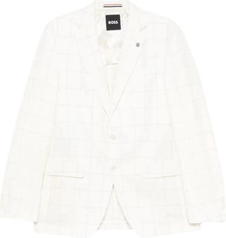 HUGO BOSS H-Hutson Blazer - Heren - Blazers - Wit - L - Wol - Jassen