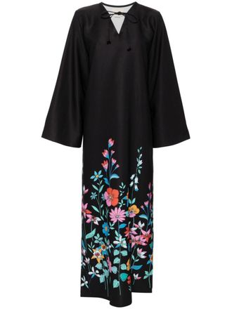 Bambah Hibiscus Moza dress - Black