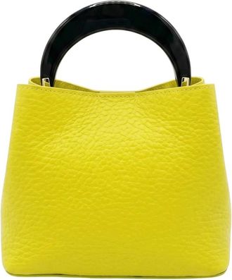My Best Bags Firenze Tassen, Dames, Geel, ONE Size, Leer, Handtas
