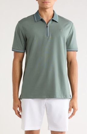 DKNY Duke Zip Polo in Balsam Green at Nordstrom Rack, Size X-Large