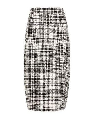 8 by YOOX HIGH-WAIST ZIP DETAIL SLIT MIDI SKIRT