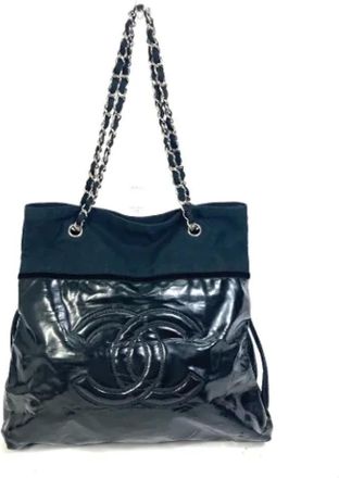 Chanel Pre-owned Tote Bags, female, Black, Size: ONE SIZE Pre-owned Leather chanel-bags