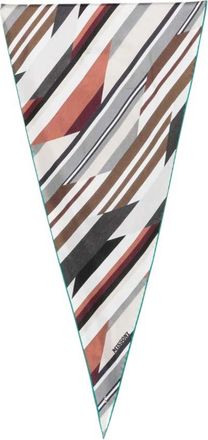 Missoni White Geometric Print Scarf