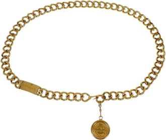 Chanel Pre-owned Belts, female, Yellow, Size: ONE SIZE Pre-owned Metal Belt