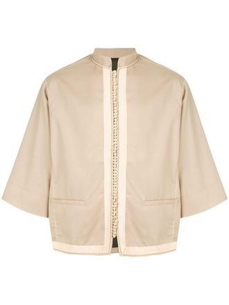 Haider Ackermann chinese styled-shirt - Brown
