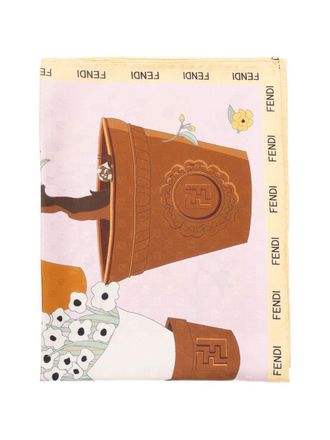 Fendi Foulard aus bedruckter Seide von Fendi