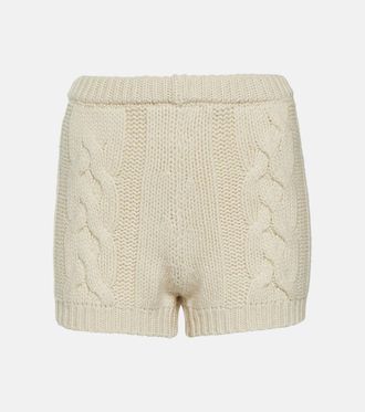 Magda Butrym Shorts in cashmere a trecce