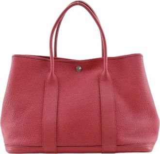 Herm&egrave;s Pre-owned Garden Party PM Tote Bag Roze - Dames - Vintage Shopper - Roze - ONE Size - Leer - Vintage