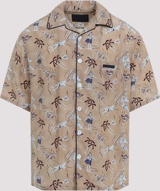 Prada Camicia Prada In Viscosa E Seta
