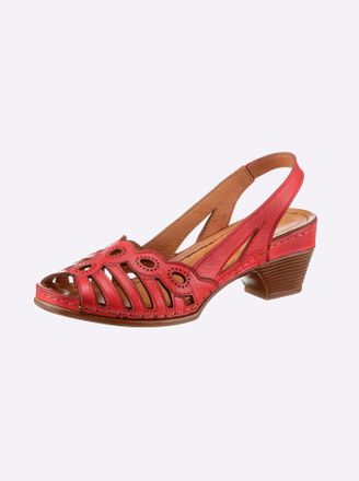 Gemini Sandale GEMINI, Damen, Gr. 36, rot, Glattleder, Schuhe Sandale
