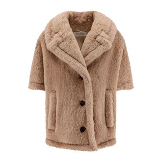 Max Mara Dames, Jassen, Beige, Maat: S/M Zijde