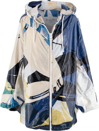 Dior Cruise Collection Printed Hooded Windbreaker Size S