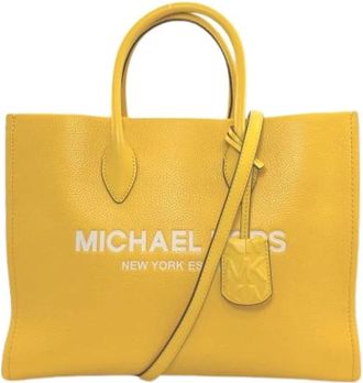 Michael Kors Pre-owned Tote Bag - Dames - Vintage Shopper - Geel - ONE Size - Leer - Vintage