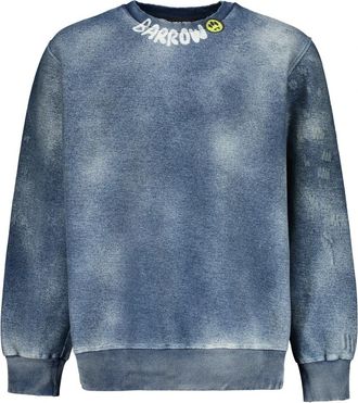 Barrow Sweatshirt met logo - Heren - Sweatshirts - Blauw - XS - Katoen - Hoodies & sweatvesten
