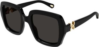 Chlo&eacute; Vierkante acetaat brilmonturen - unisex - Zonnebrillen - Zwart - ONE Size - Accessoires