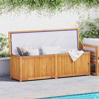 Berkfield Home Garden Box 175x50x55 cm Solid Wood Teak in Brown | Size: 175 x 50 x 55 cm