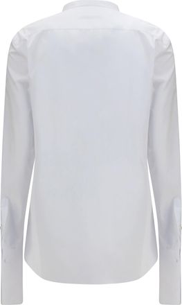 Fendi Womens Cotton Poplin Shirt Bianco