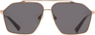 Dolce & Gabbana Dark Grey Pilot Mens Sunglasses DG2303 02/87 61