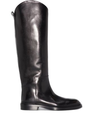 Jil Sander Stivali al ginocchio - Nero
