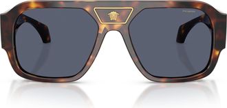 Versace 0ve4508u Tortoiseshell Acetate Oversized Square Sunglasses