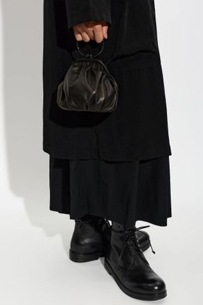 Yohji Yamamoto Leather Bag, Mens, Black