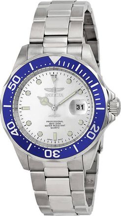 Invicta Pro Diver Silver Dial Stainless Steel Mens Watch 14123