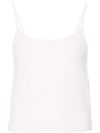Teddy Cashmere Rapallo cashmere tank top - White