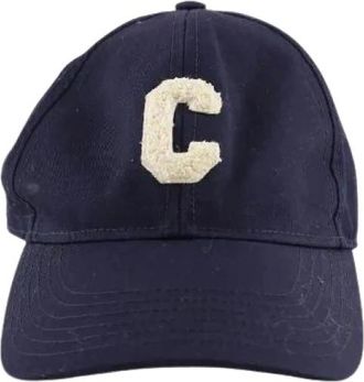 Celine Pre-owned Casquette - Dames - Vintage Accessoires - Blauw - ONE Size - Katoen - Vintage