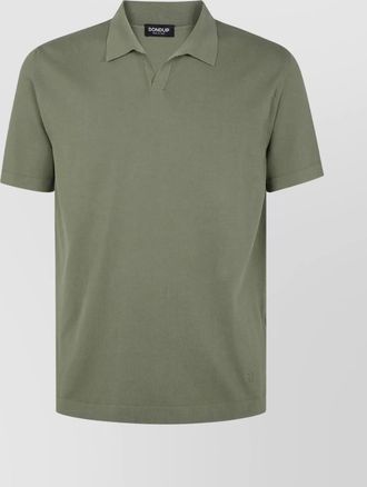 Dondup ribbed texture polo shirt