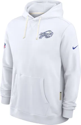 Nike Buffalo Bills Rivalries Collection Sideline Nike Mens Dri-FIT NFL Pullover Hoodie in White | 03AZ10A81-TER