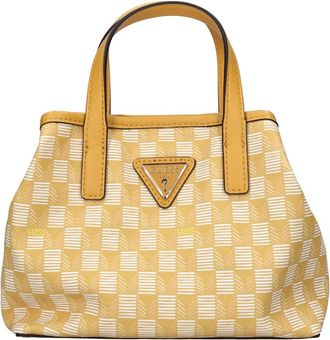 Guess Tassen, Dames, Geel, ONE Size, Leer, Tote Bag