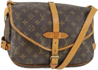 Louis Vuitton Pre-owned Cross Body Bags, female, Brown, Size: ONE SIZE Pre-owned Vintage Canvas Crossbody Bag
