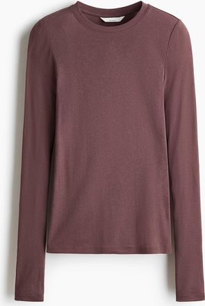 H&M Jerseyshirt aus Pima-Baumwolle - Pink