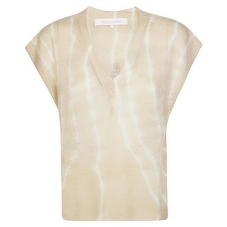 Absolut Cashmere Samantha Gilet V Spacchi Kasjmier - Dames - Cashmere truien - Beige - M - Kasjmier - Truien & Vesten