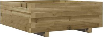 vidaXL Jardinera De Madera De Pino Impregnada 70x70x26,5 Cm Vidaxl