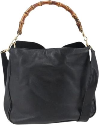 Gucci Pre-owned Handbags, female, Black, Size: ONE SIZE Pre-owned Vintage Handbag