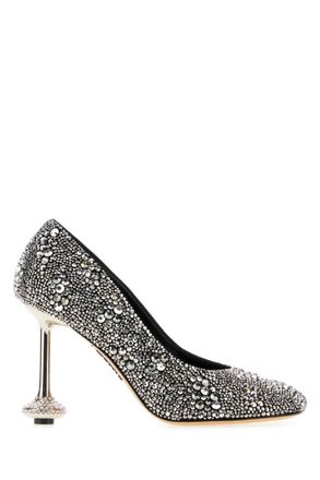 Loewe Silver Embellished Pumps