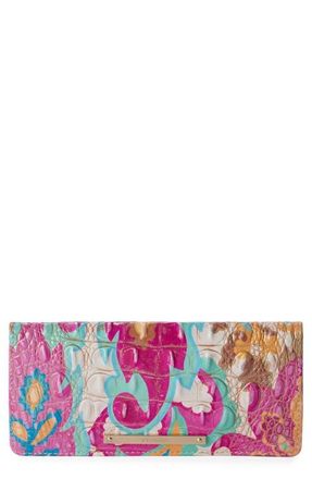 Brahmin Ady Croc Embossed Continental Wallet in Wanderlight at Nordstrom