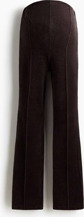H&M MAMA Ausgestellte Velourshose - Brown