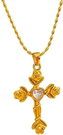 Jean Claude Stainless Steel Cz Necklace