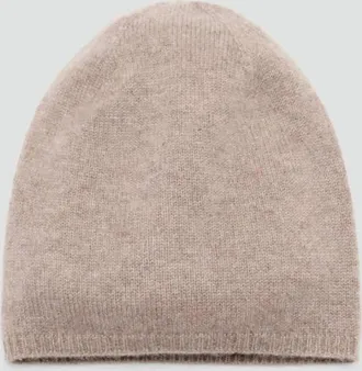 Mango Cappello maglia cashmere beige - Donna - Taglia unica - MANGO